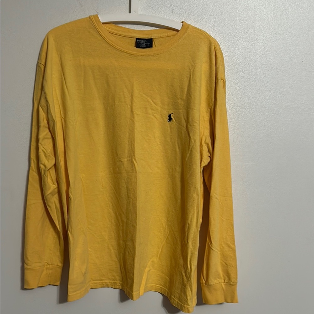 Polo by Ralph Lauren Yellow Long Sleeve Men's Shirt